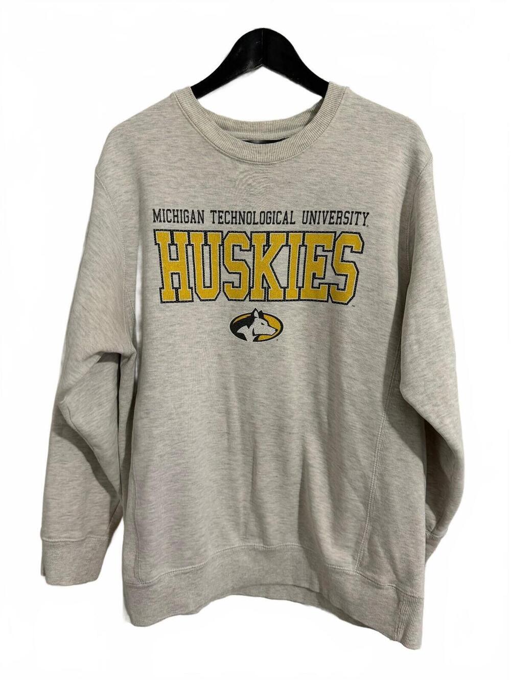Michigan Tech Huskies Crewneck Sweatshirt Size Medium